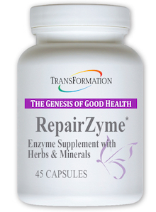 Transformation RepairZyme 45 or 120 capsule bottle